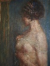 'The Model', oil on canvas by Angelo Dall'Oca Bianca (Verona, Italy, 1858 - 1942), 1912. - Picture 05