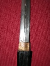 Great fan-shaped letter opener within sheath, decorated with black lacquer and  maki-e  in gold and silver, Japan, Taisho period, 大 正 时代 (1912-1926). - Picture 08