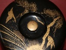 A round box with lid decorated with black lacquer and  maki-e  in gold, Japan, Taisho period, 大 正 时代 (1912-1926). - Picture 04