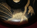 A round box with lid decorated with black lacquer and  maki-e  in gold, Japan, Taisho period, 大 正 时代 (1912-1926). - Picture 08