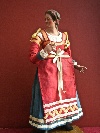 Contadina giovane, figura di presepe, Napoli, XIX secolo. - Foto 01