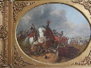 'Battaglia di cavalieri', olio su tela, scuola di Francesco Monti detto il Brescianino (Brescia 1646 - Parma 1703). - Foto 01