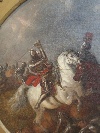 'Battaglia di cavalieri', olio su tela, scuola di Francesco Monti detto il Brescianino (Brescia 1646 - Parma 1703). - Foto 02