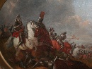 'Battaglia di cavalieri', olio su tela, scuola di Francesco Monti detto il Brescianino (Brescia 1646 - Parma 1703). - Foto 06