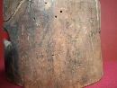 Arhat in legno naturale e tracce di policromia, Cina, fine dell'epoca Ming (1368-1644). - Foto 07
