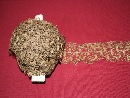 A bobbin lace made ​​in spun gold, Lombardy or Liguria, Northern Italy, mid of the eighteenth century. - Picture 01