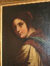 'Testa femminile', olio su tela, scuola romana degli inizi del XVIII secolo. - Foto 01