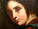 'Testa femminile', olio su tela, scuola romana degli inizi del XVIII secolo. - Foto 02