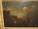 'La battaglia contro Amalek', olio su tela, scuola fiamminga della seconda met del XVII secolo. - Foto 01