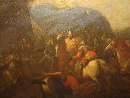 'La battaglia contro Amalek', olio su tela, scuola fiamminga della seconda met del XVII secolo. - Foto 06