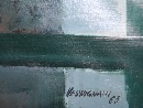 'Senza titolo', olio su tela di Renzo Vespignani (Roma, 1924  2001), firmato e datato 1965. - Foto 07
