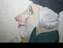 Ritratto caricaturale di Pietro Napoli Signorelli, tempera su carta, Napoli, fine del XVIII secolo. - Foto 04