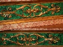 Pair of etched wood corbel tables, painted with faux malachite and Verona red marble, Rome, c. 1830. - Picture 02
