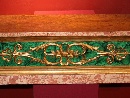 Pair of etched wood corbel tables, painted with faux malachite and Verona red marble, Rome, c. 1830. - Picture 04