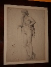 Apollo, matita e carboncino su carta bianca, scuola italiana, 1840 ca. - Foto 01