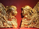 Sfingi alate, grandi bassorilievi in bronzo dorato, Russia, 1810 ca. - Foto 01
