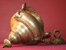 Engraved, natural bronze lantern, Mosan art, Flanders, early 18th century. - Picture 02