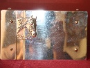 Scatola con coperchio in metallo argentato, Germania, manifattura WMF, anni 10 / 20 del XX secolo. - Foto 03